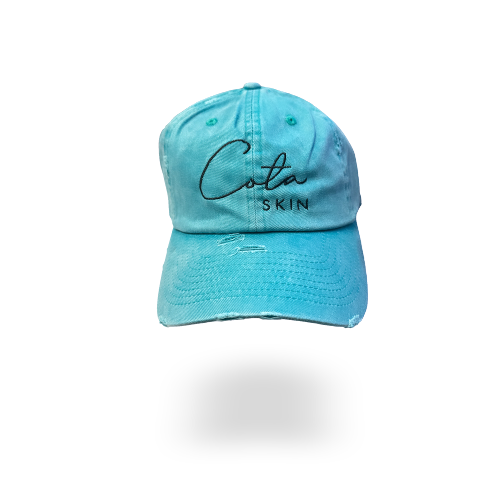 We wanted to go a little bit further with protecting our Cota Cousins in this heat! What would be more perfect than our adjustable, signature logo Cota Dad Hats? Color: Tiffany Teal Also Available in three more trendy colors: Sassy Salmon Cota Rose Ruby Red FIT MOST HEADS: Ideal for busy moms, perfect for quick outings between hair appointments, and excellent for workouts at the gym! Specifications: Material: Denim, Distressed