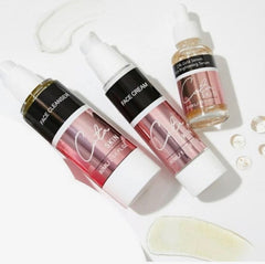 COTA Bundle brings together our best products to offer you a complete skincare solution, ensuring your skin receives the ultimate care for stunning results you can see and feel. Included in the bundle: Face Cleanser 24K Gold Skin Brightening Serum Face Cream. Cota skin owner Gold skinned Cota skin reviews skincare products cosmetic shop near me cosmetic store near me ulta company