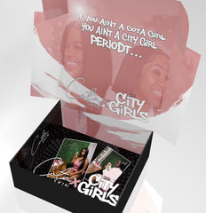 Introducing the COTA Skin x CITY GIRLS Luxe XL Bundle Box: Your exclusive VIP access to flawless skin, just like Caresha and JT of The City Girls! This all-in-one set is curated to deliver healthier, glowing skin effortlessly. Included in the bundle: COTA Classic Face Cleanser COTA Rose Toner 24K Gold Skin Brightening Serum COTA Face Cream Hyaluronic Acid Mask Collagen Eye Mask