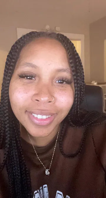 Kierra M., a Cota customer, in the photo she shared with her review